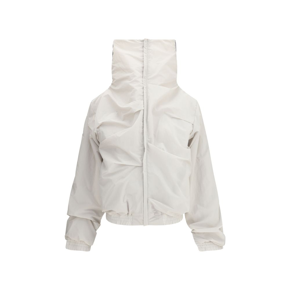 ALAINPAUL Graue Polyamid-Jacke in voller Länge