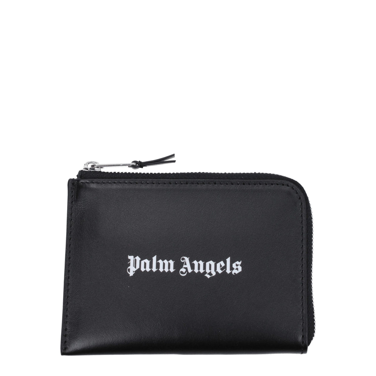Palm Angels Schwarzer Kartenhalter aus Leder