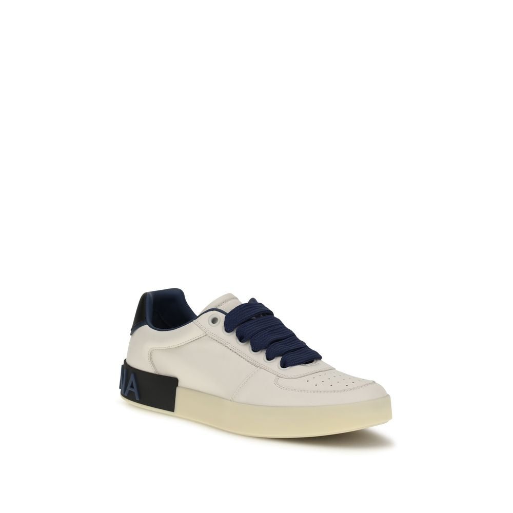 Dolce & Gabbana Multicolor Calf Leather Bos Taurus Low Top Sneakers