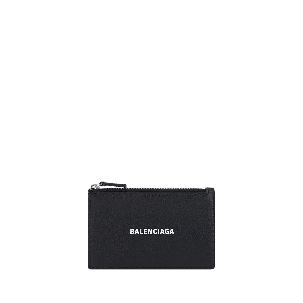 Balenciaga Schwarzes Kalbsleder Bos Taurus Portemonnaie
