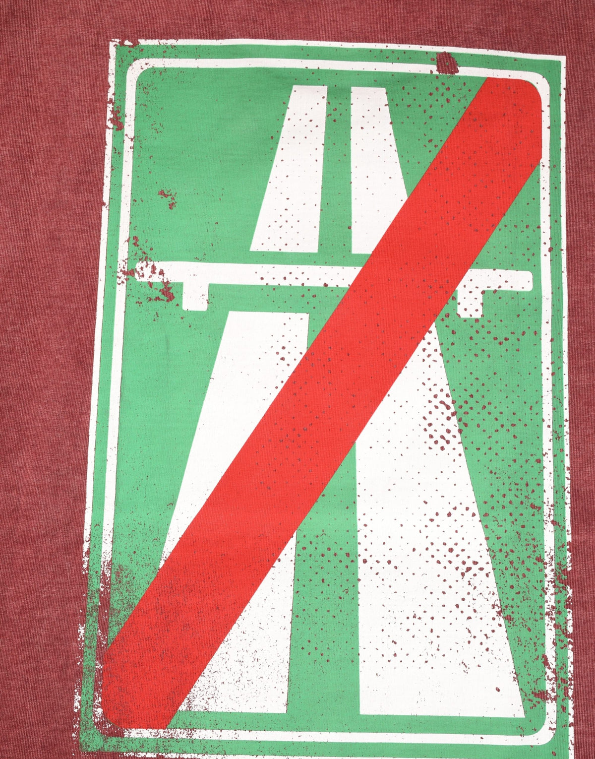 Dolce & Gabbana Maroon Print Rundhals-T-Shirt mit kurzen Ärmeln
