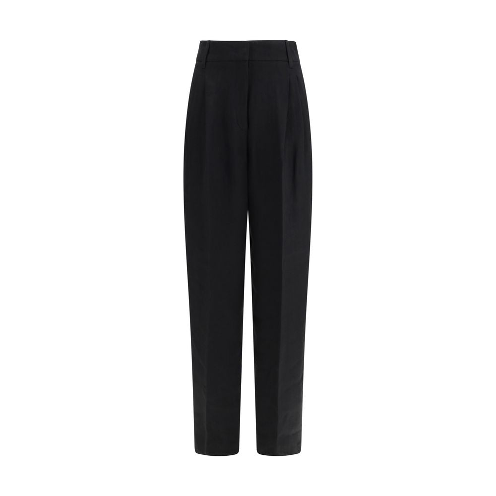 Max Mara Schwarze Leinenhose