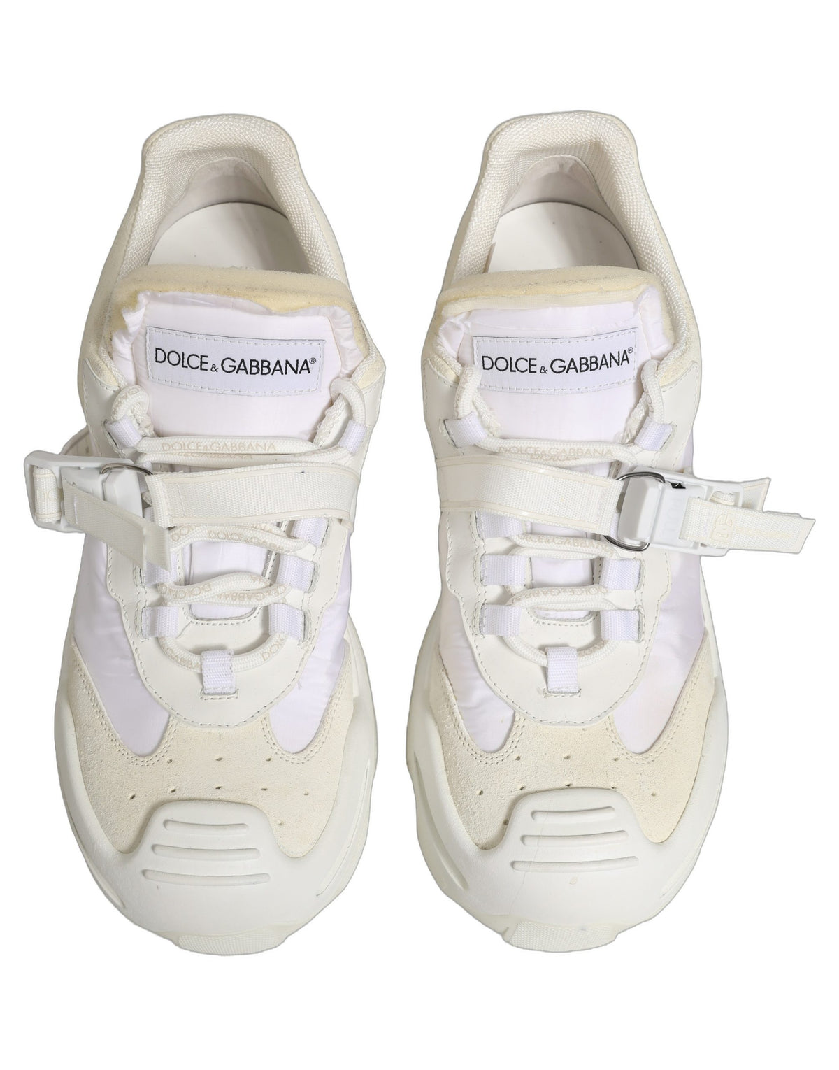 Dolce & Gabbana Weiße Airmaster Sneaker mit Einsätzen für Herren