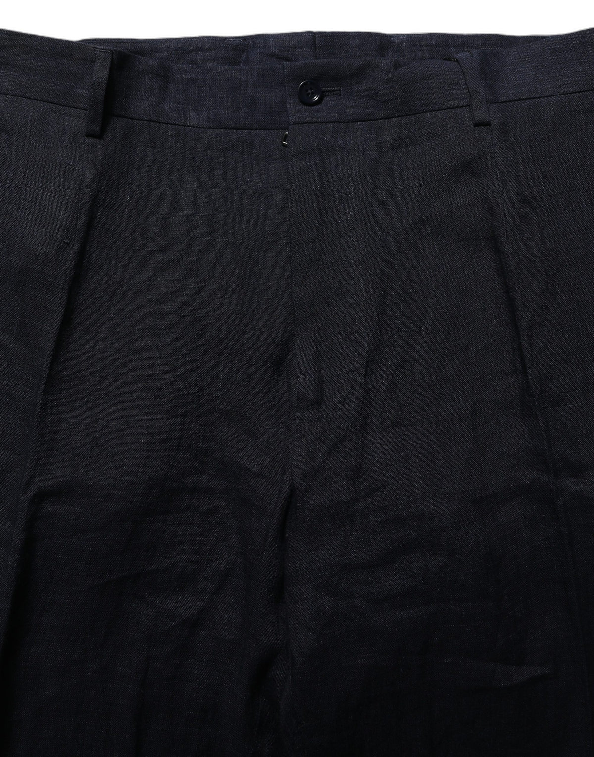 Dolce & Gabbana Schwarze Leinenhose mit geradem Bein