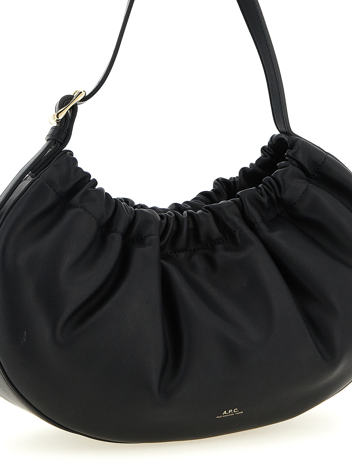 A.P.C. Schwarze Schultertasche aus Polyethylen
