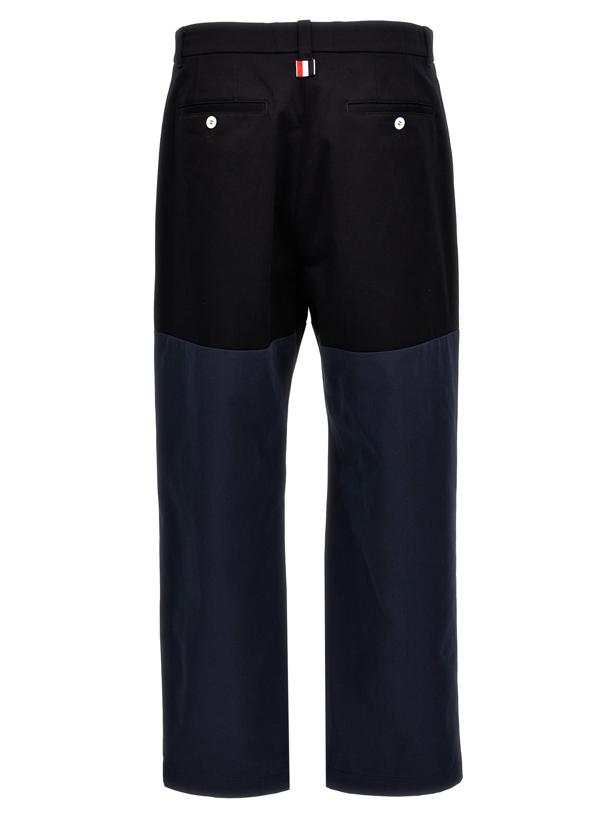 Thom Browne Blaue Baumwoll-Freizeithose