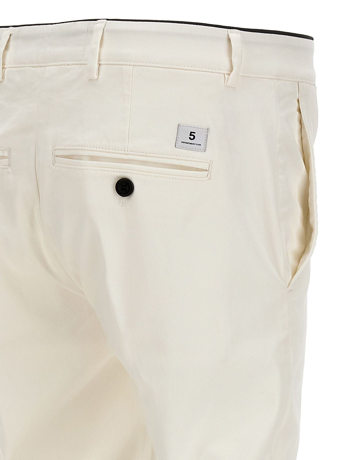 Department 5 Weiße Baumwollhose im Casual-Look