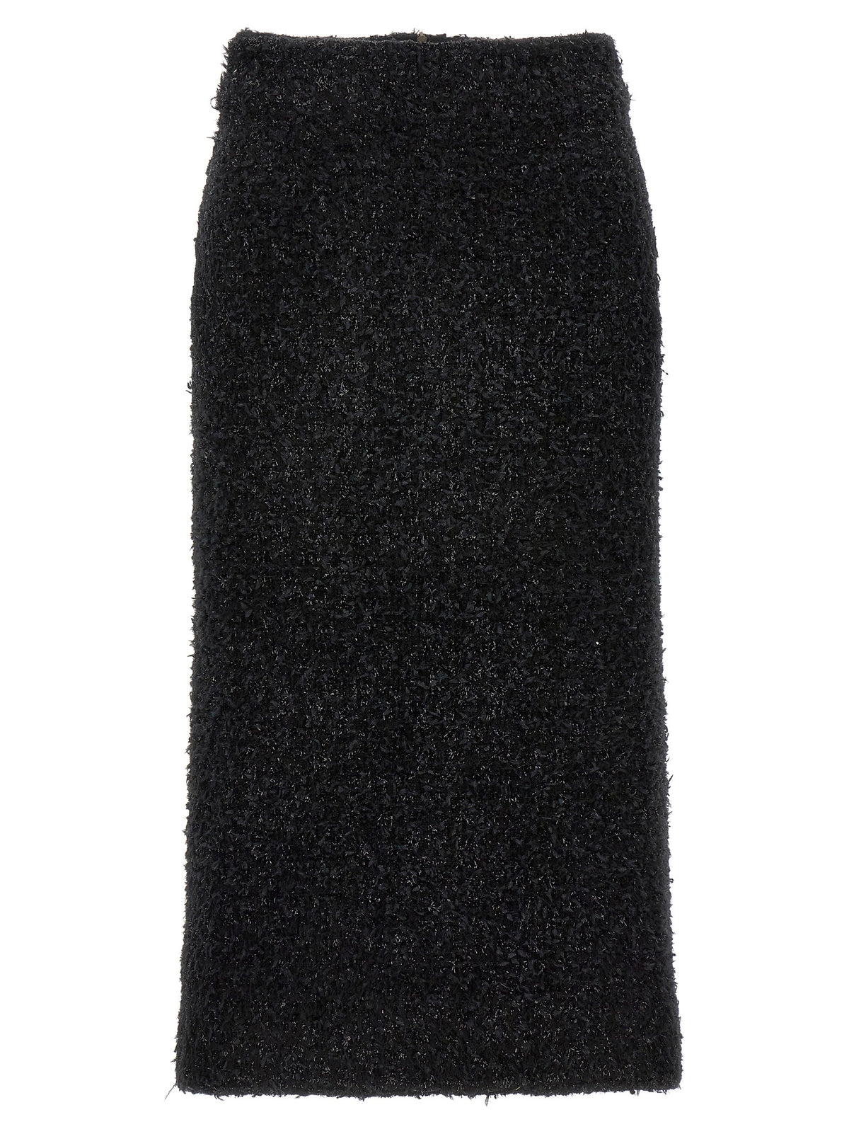 Balenciaga Schwarzer Baumwoll-Midirock