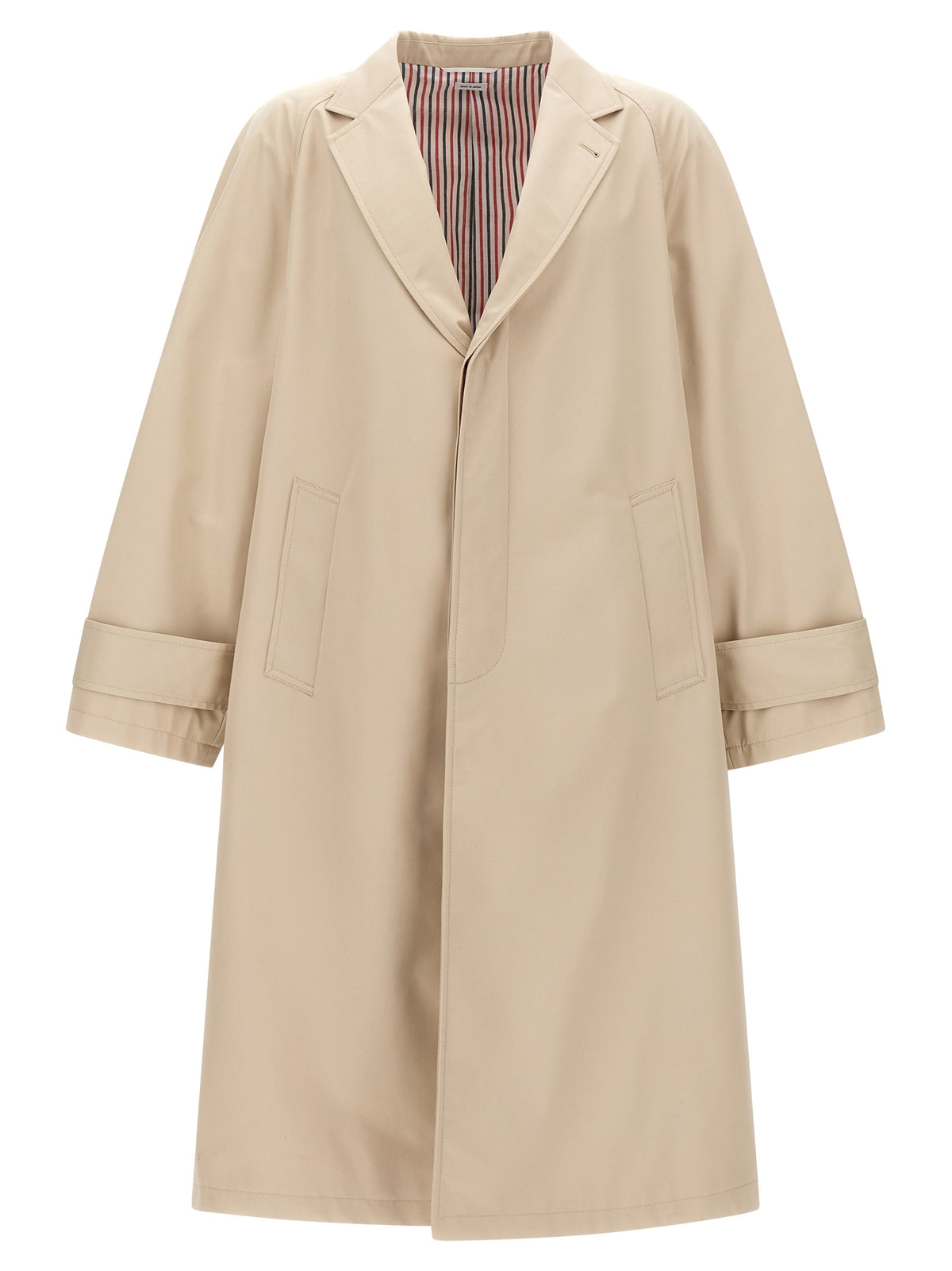 Thom Browne Beiger Wollmantel