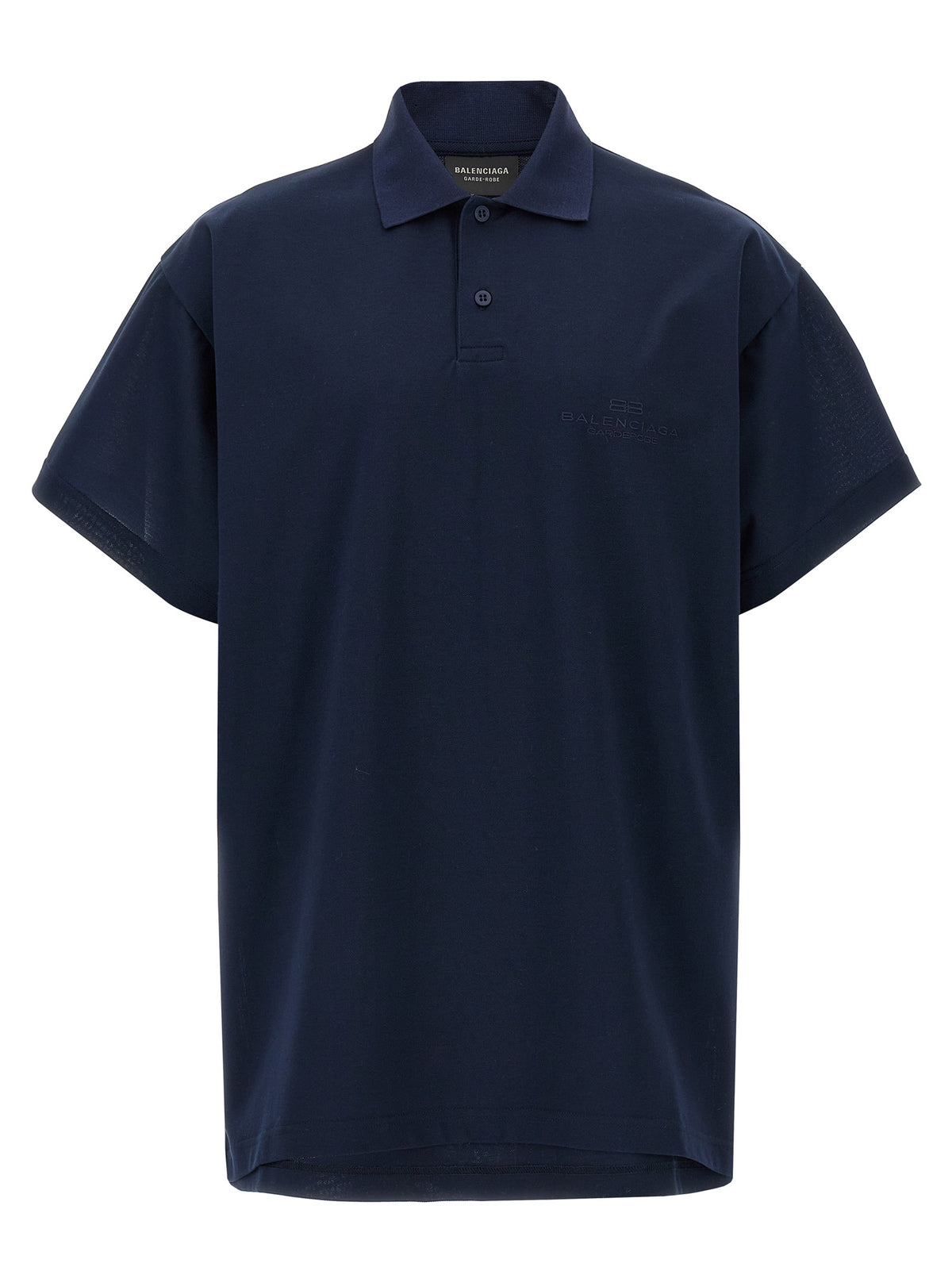Balenciaga Blaues Baumwoll-Polohemd