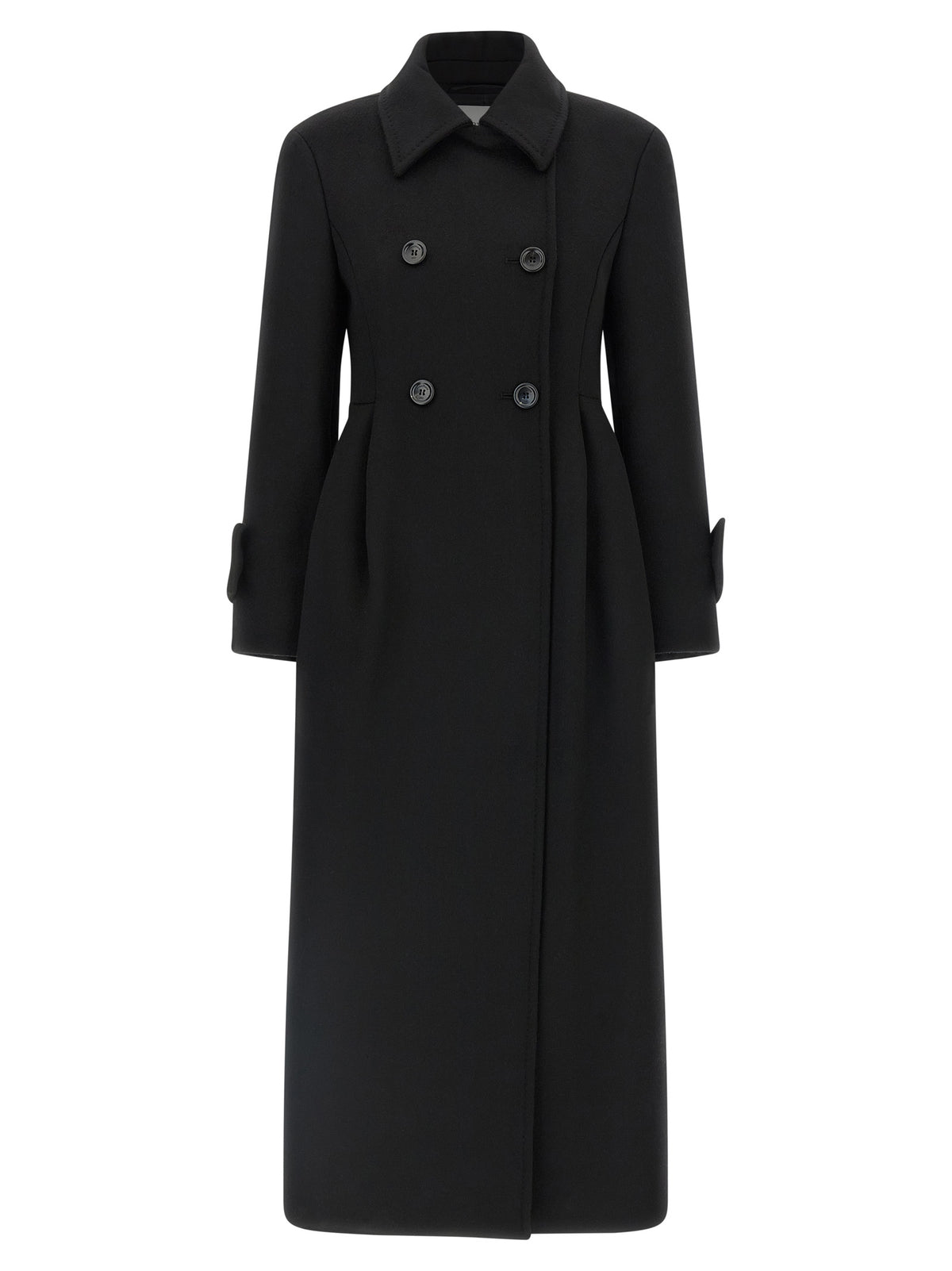 Max Mara Schwarzer Wollmantel