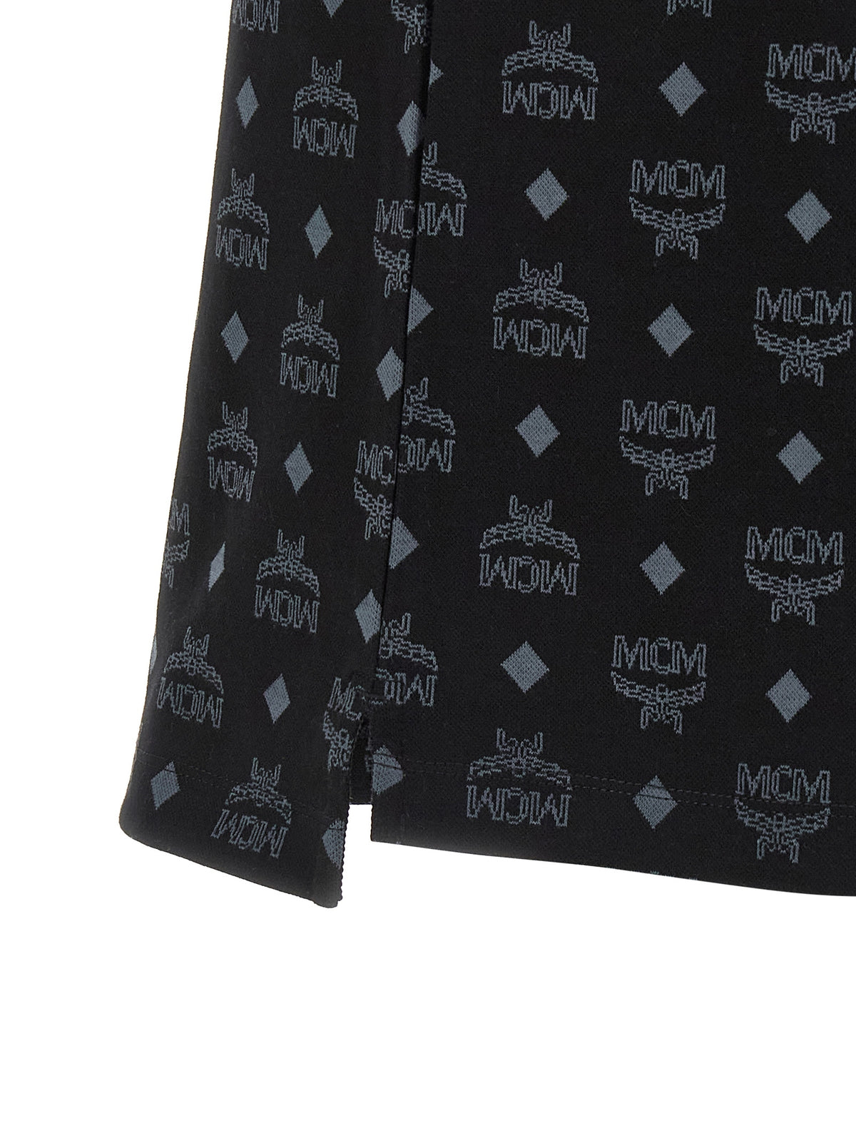 MCM Schwarzes Baumwoll-Poloshirt