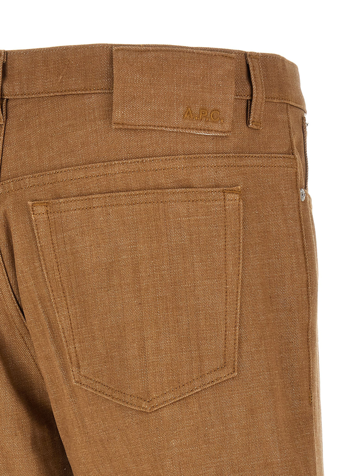 A.P.C. Braune Baumwolljeans Denim