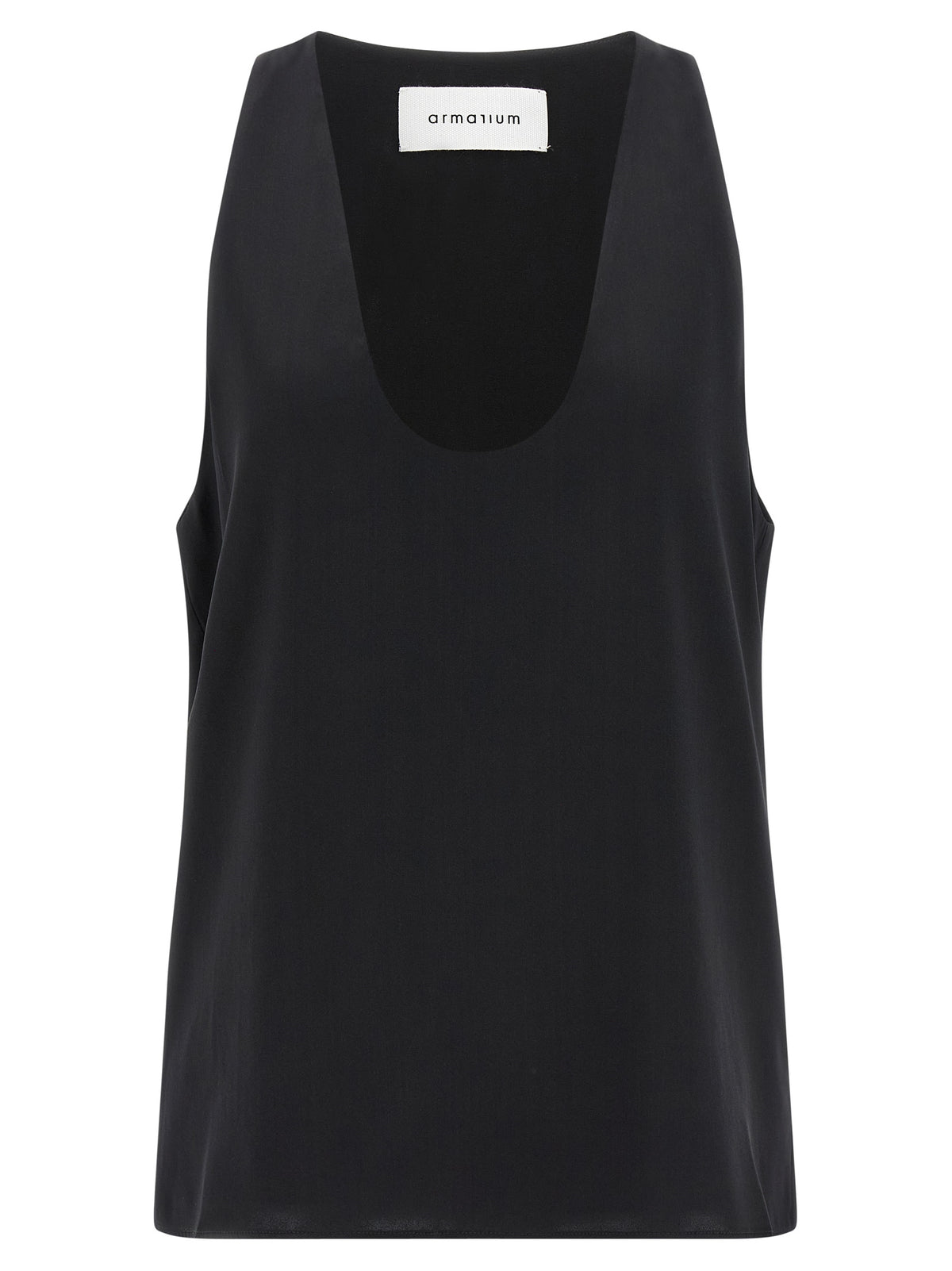 Armarium Schwarze Seiden-Tanktops