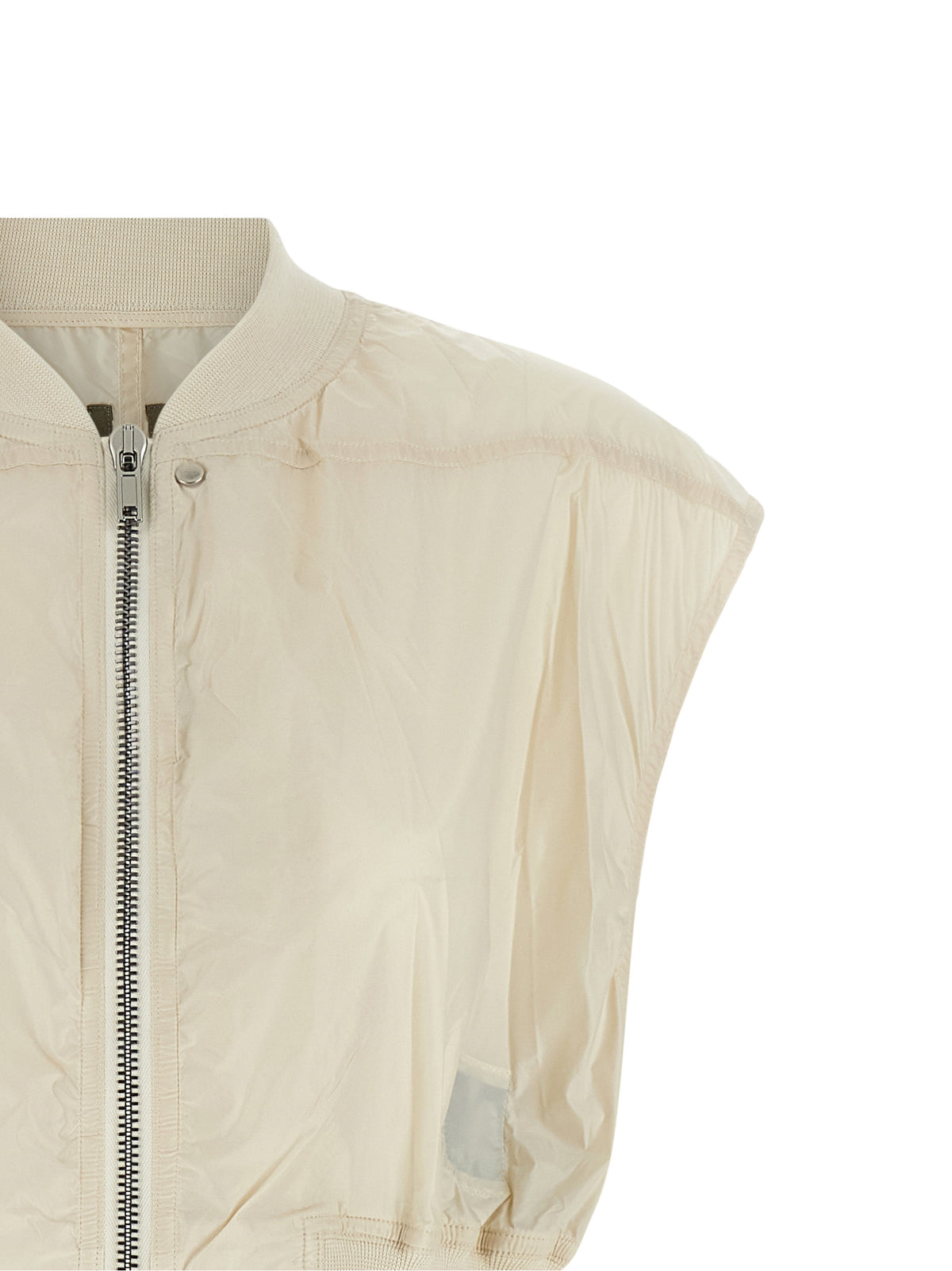 DRKSHDW Ärmellose Jacke aus beigem Nylon