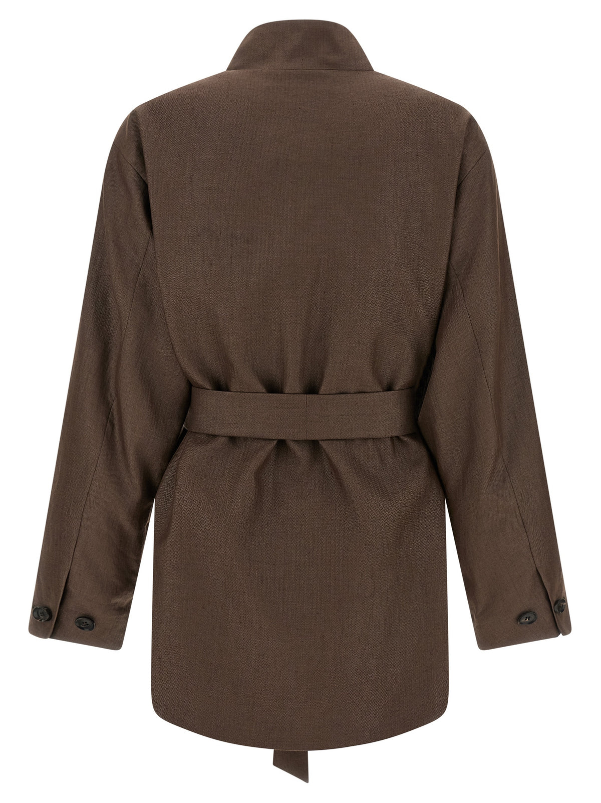Kiton Brauner Blazer aus Polyamid