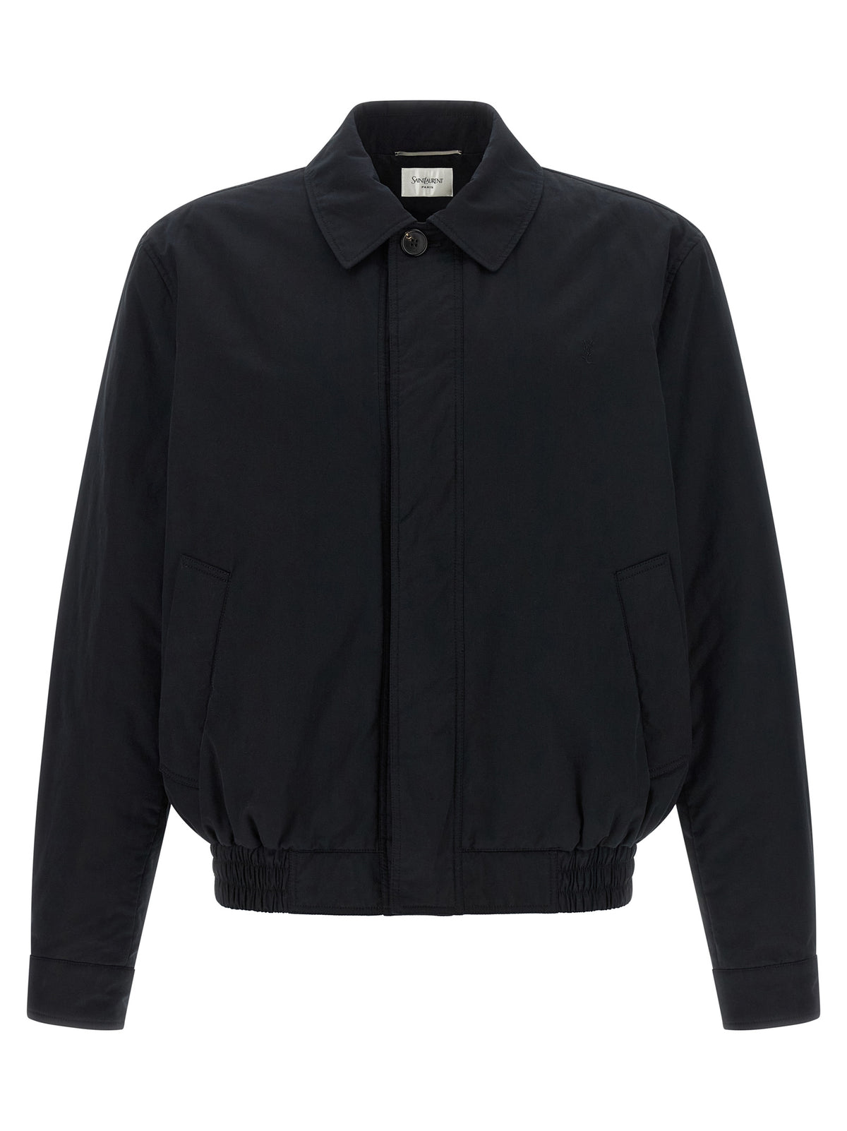 Saint Laurent Schwarze Baumwoll-Shell-Jacke