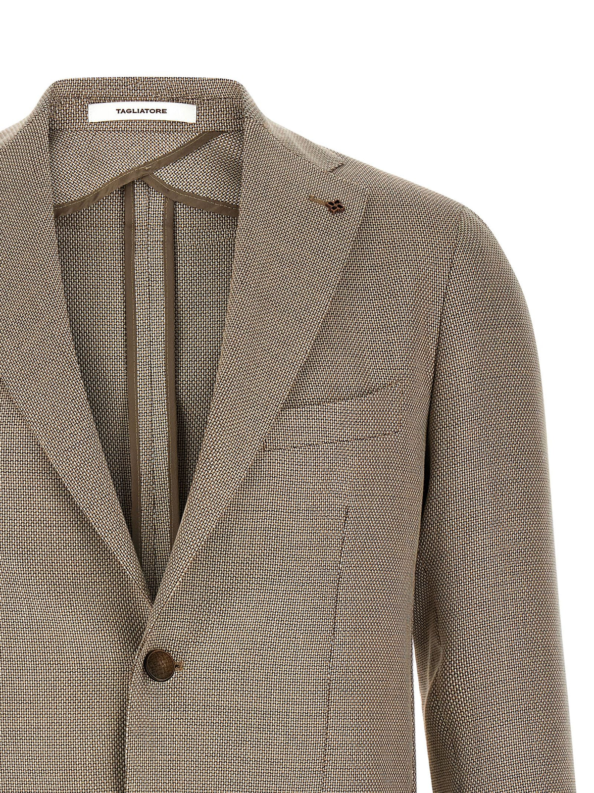 Tagliatore Brauner Baumwollblazer