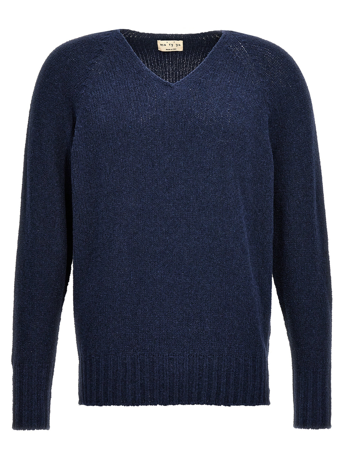 MA'RY'YA Blauer Baumwollcardigan