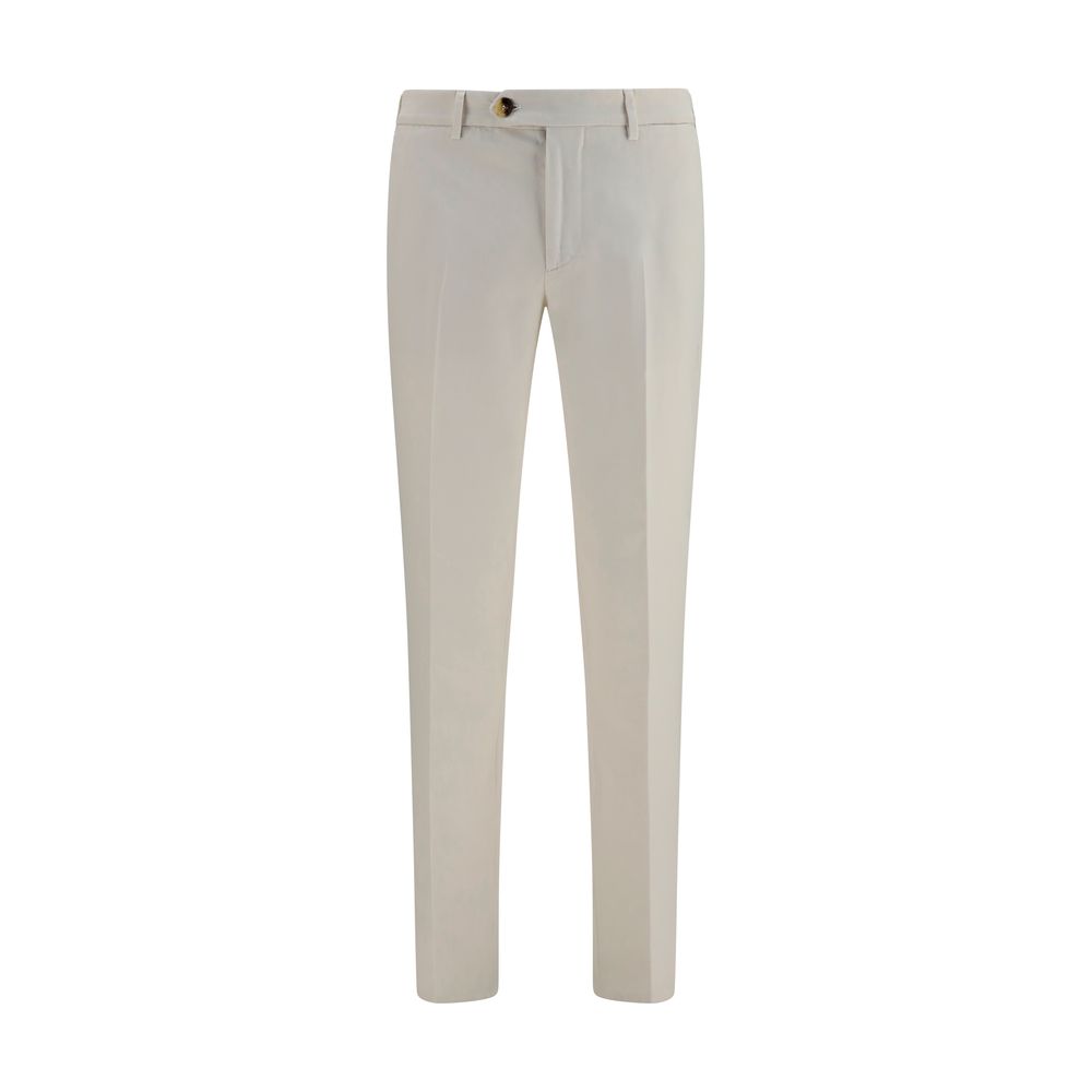 Brunello Cucinelli Weiße Baumwollhose im Casual-Look