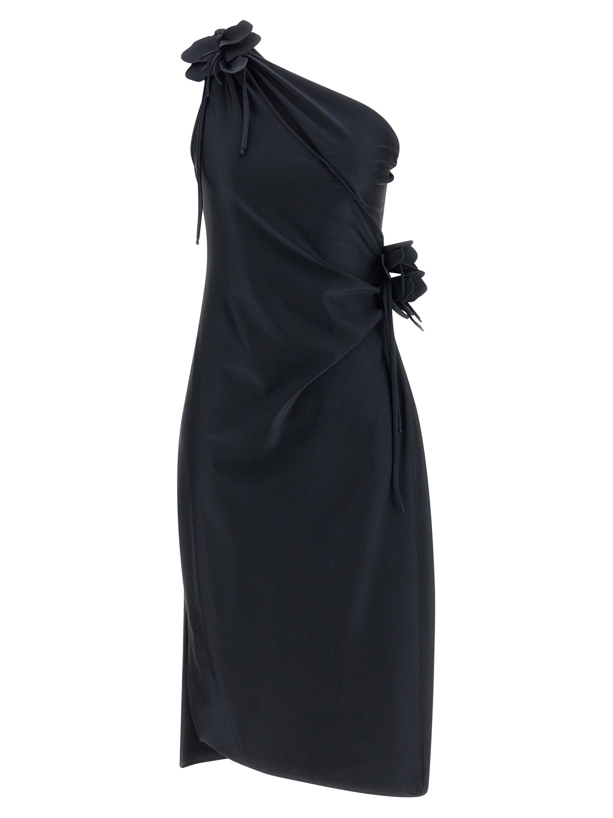 Coperni Schwarzes Midikleid aus Polyamid