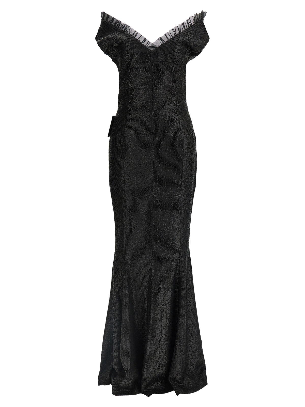 Norma Kamali Schwarzes Maxikleid aus Polyester
