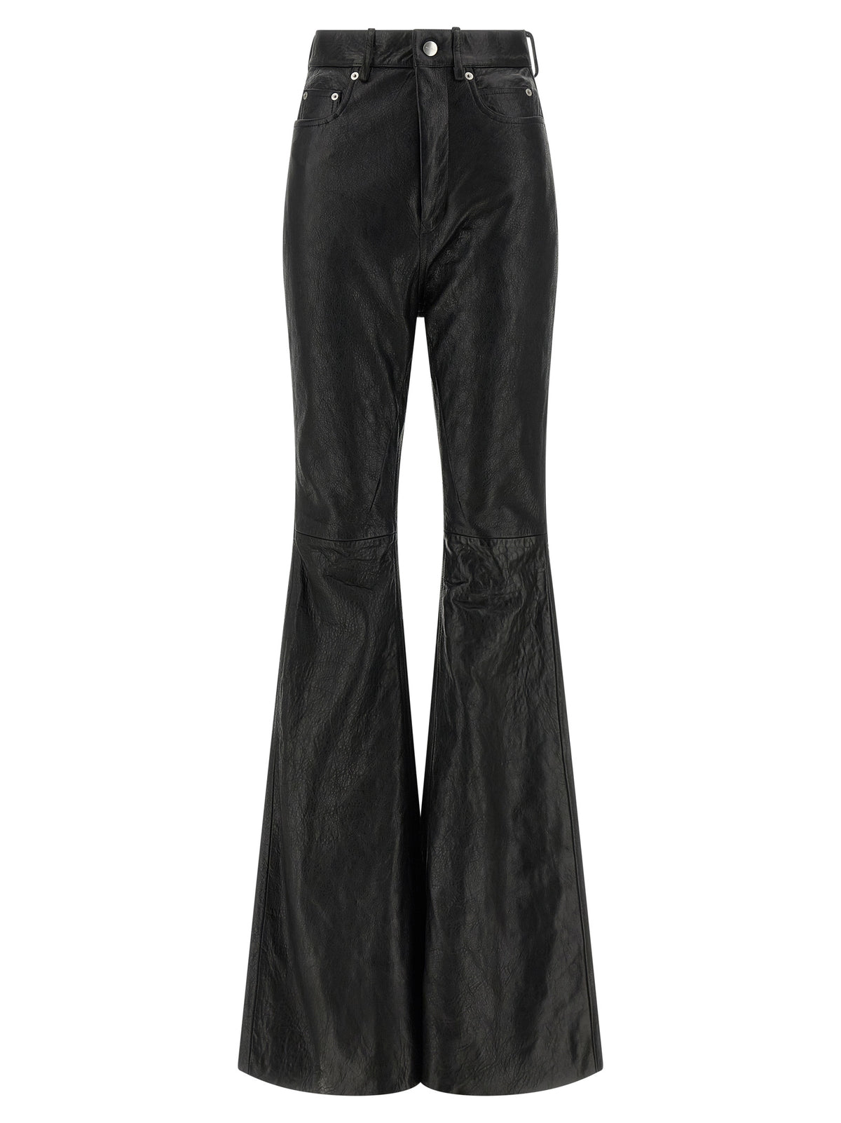 Rick Owens Schwarze Lammlederhose