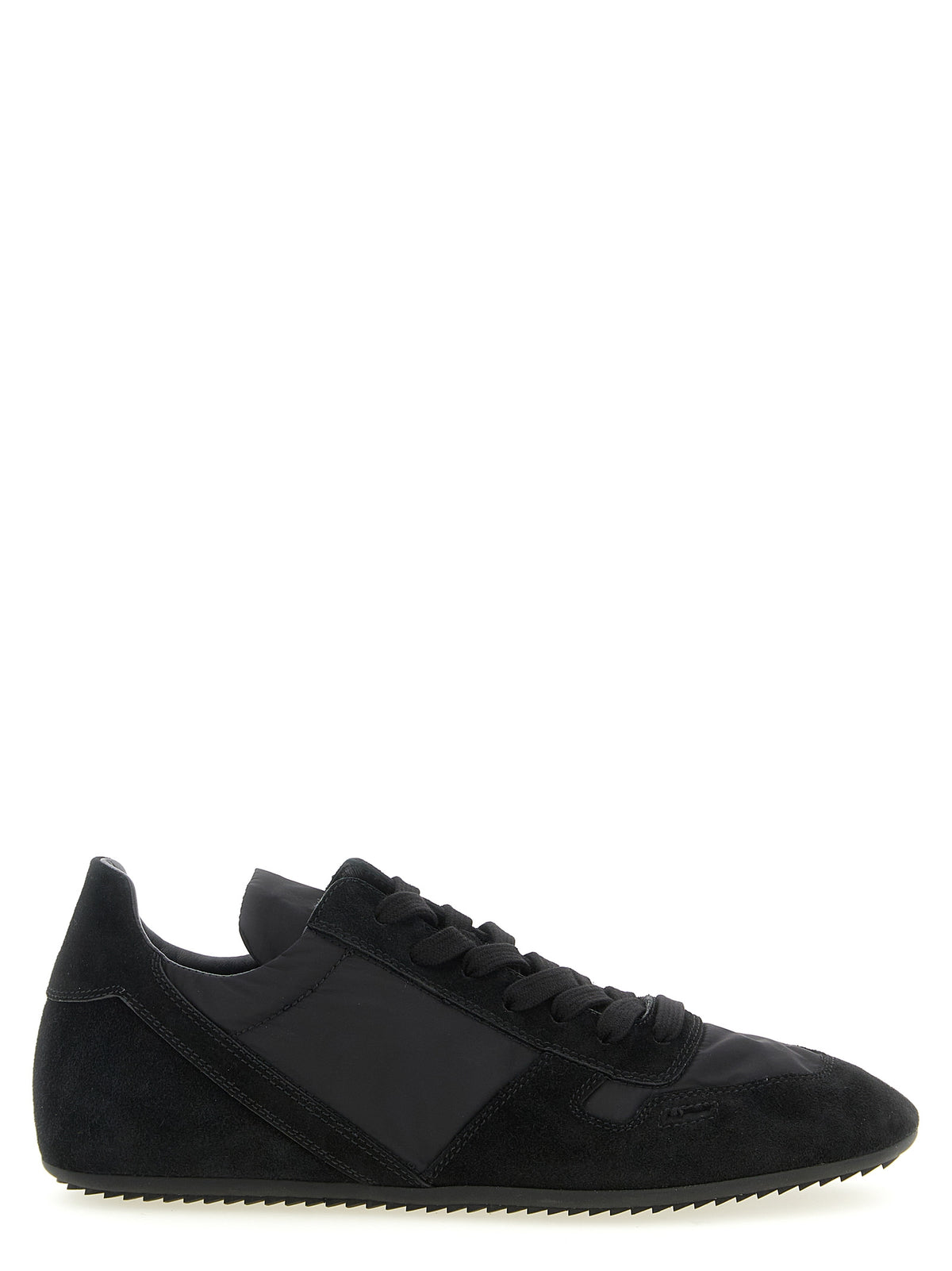 Rick Owens Schwarze Kalbsleder-Sneaker