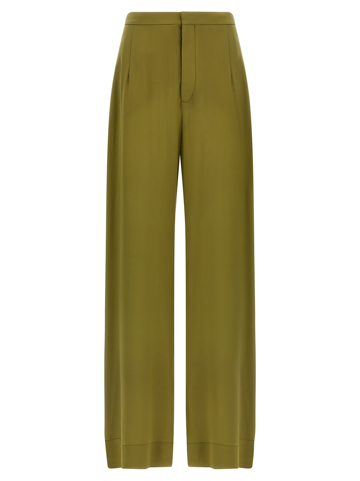 MAISON JEJIA Zweifarbige Seiden-Freizeithose