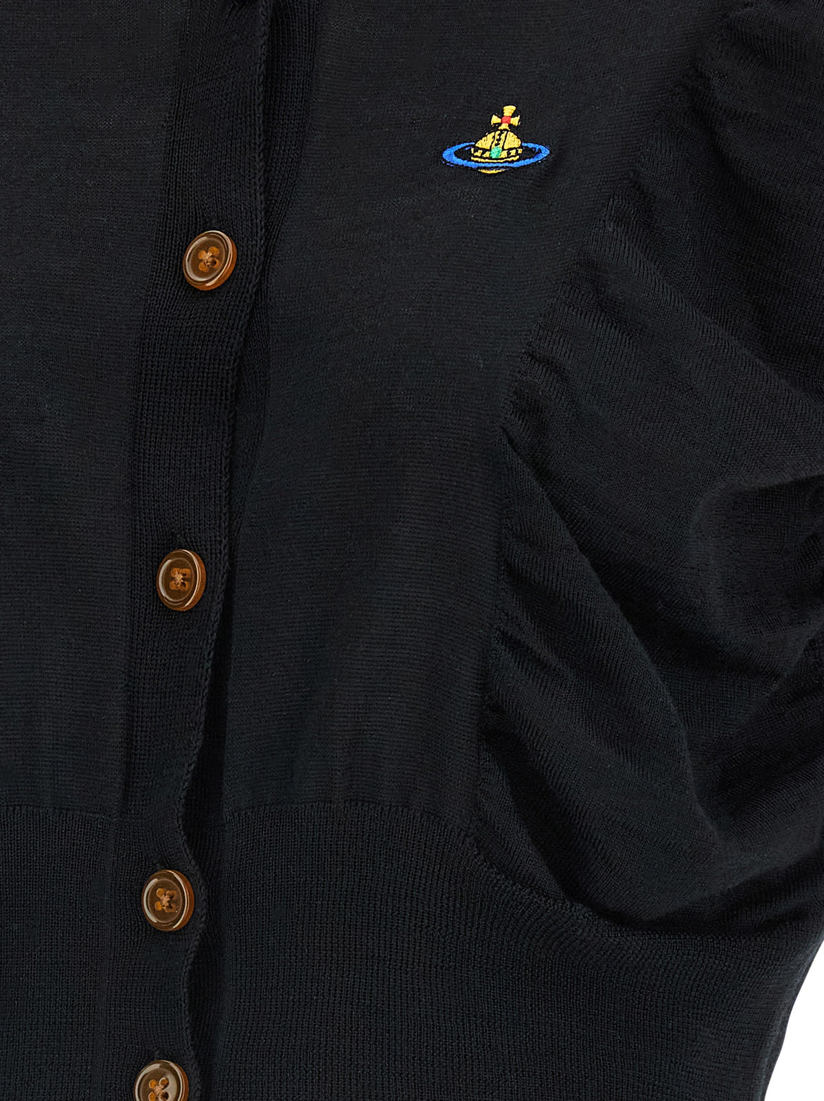 Vivienne Westwood Schwarzer Wollcardigan