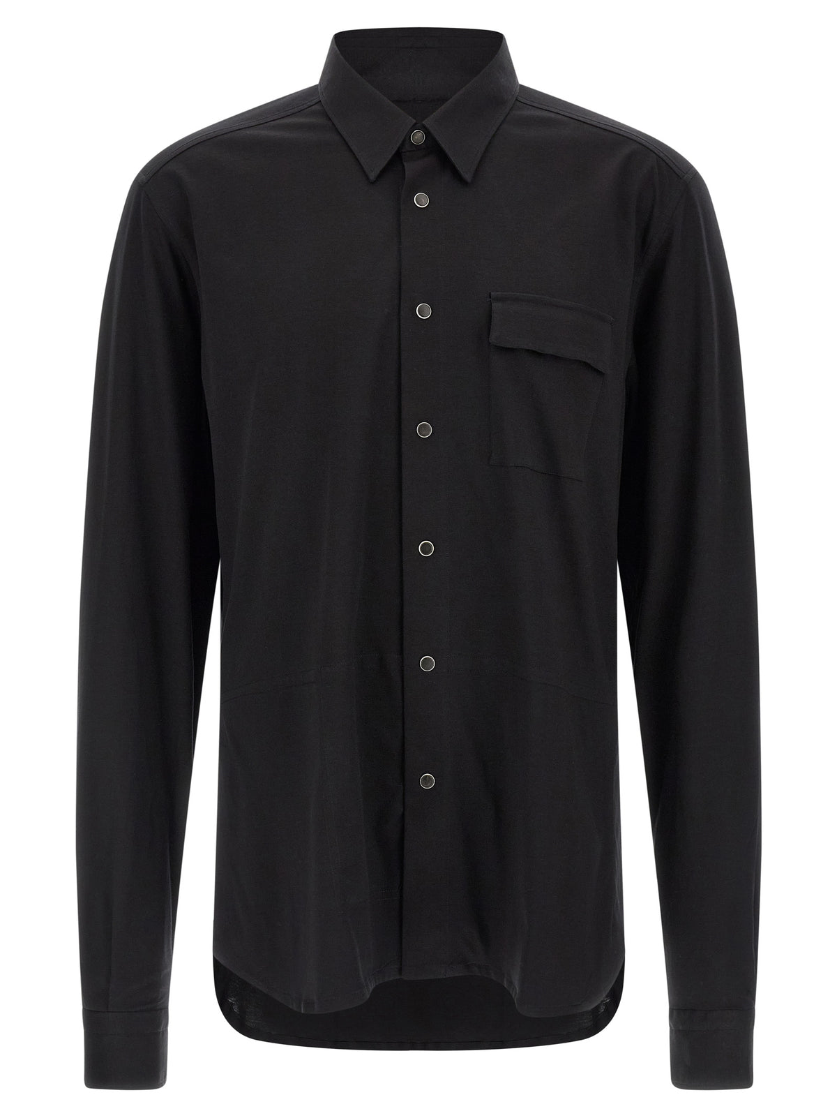 Kiton Schwarze Baumwollbluse