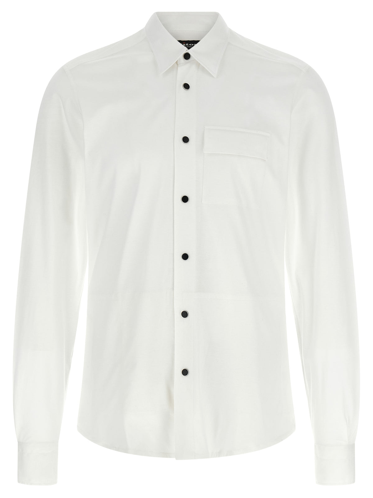 Kiton Weiße Baumwollbluse