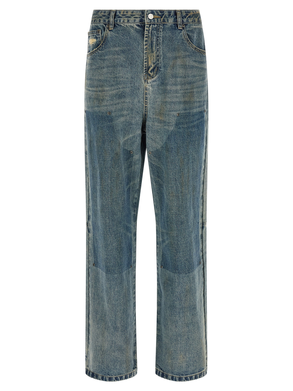 FOUND Blaue Jeans aus Baumwolle im geraden Schnitt