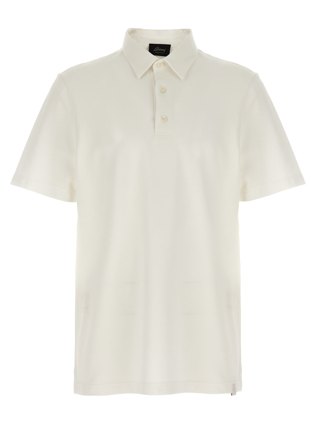 Brioni Weißes Poloshirt aus Baumwolle
