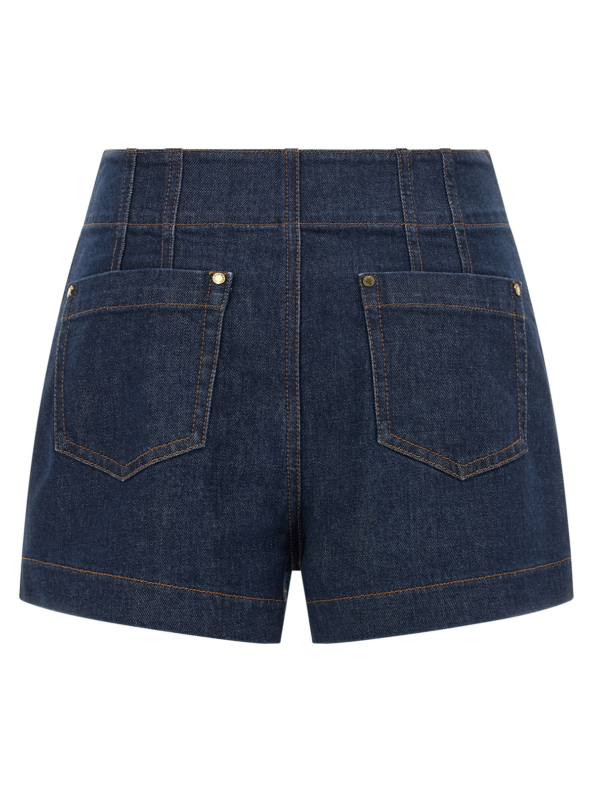 Zimmermann Blaue Baumwoll-Bermudashorts