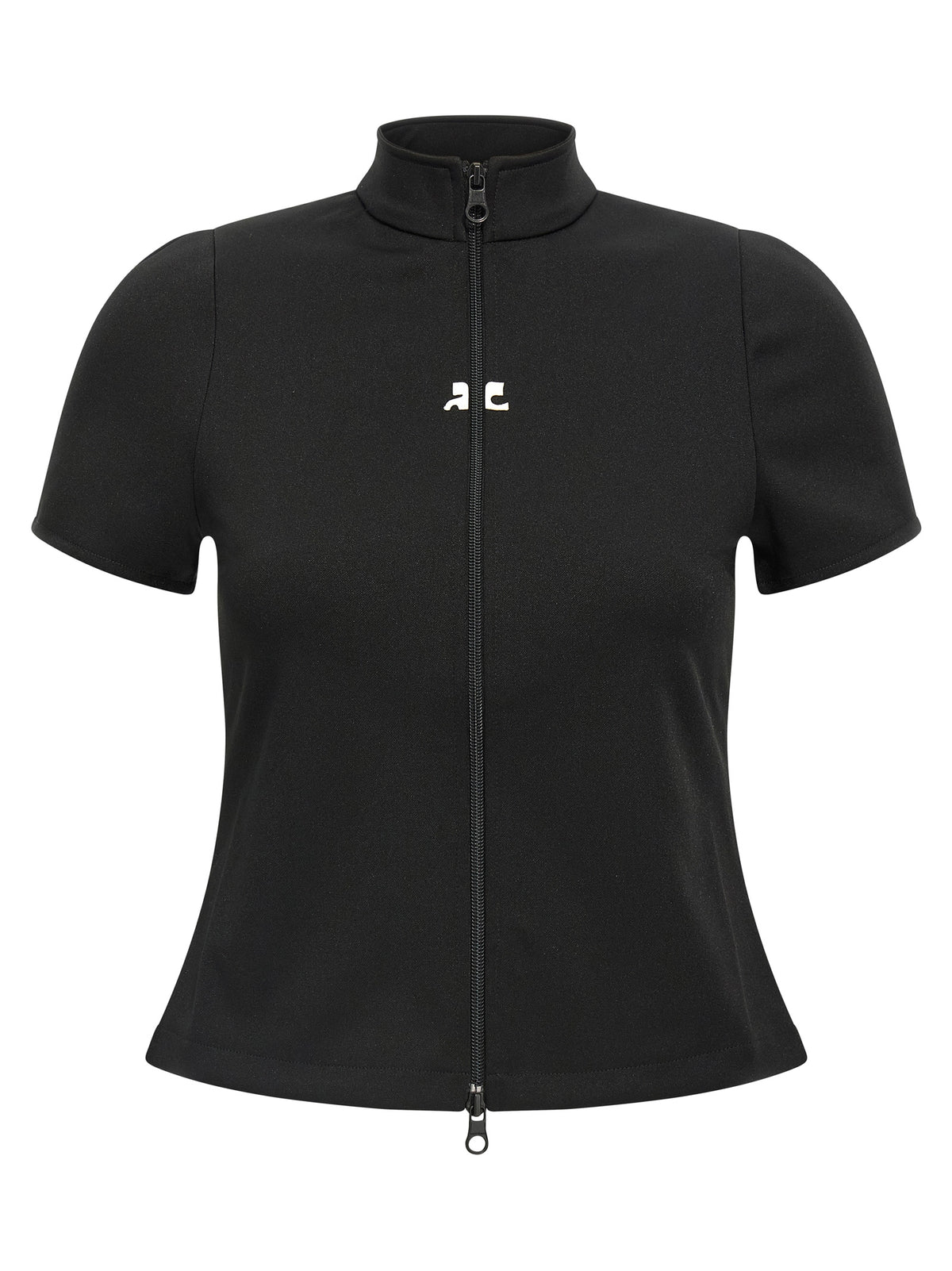 Courrèges Schwarzes Polyester-Oberteil