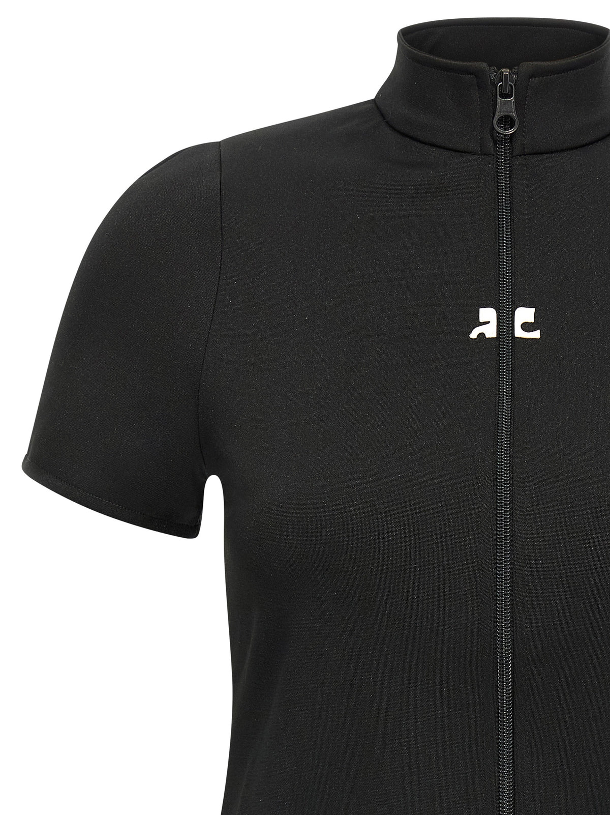 Courrèges Schwarzes Polyester-Oberteil