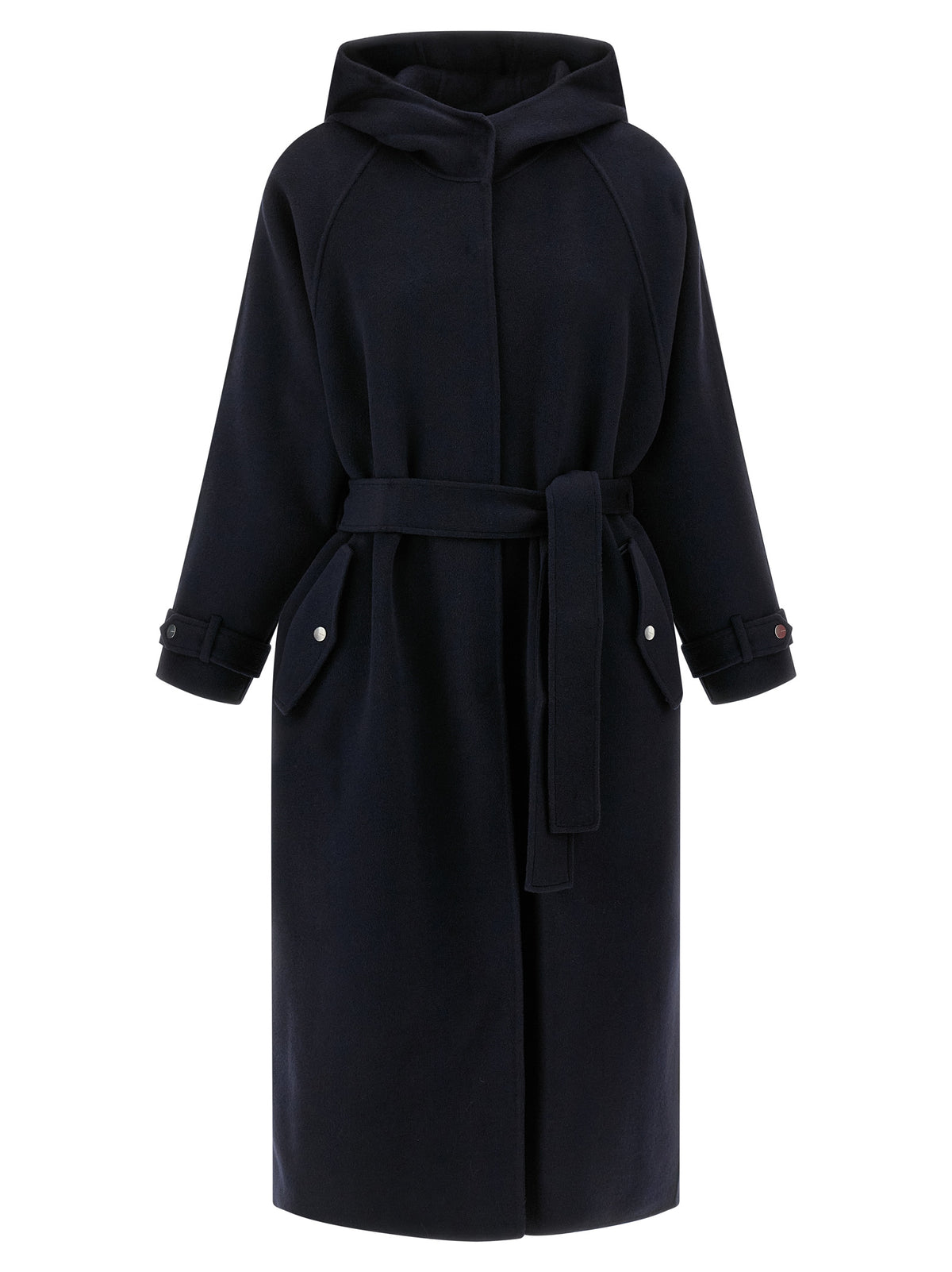 PINKO Blauer Mantel aus Polyamid