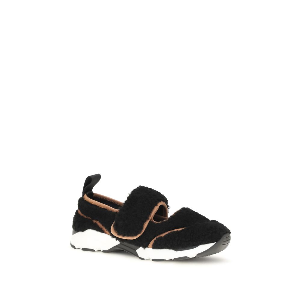 Marni Schwarze Polyamid-Sneaker für Sport