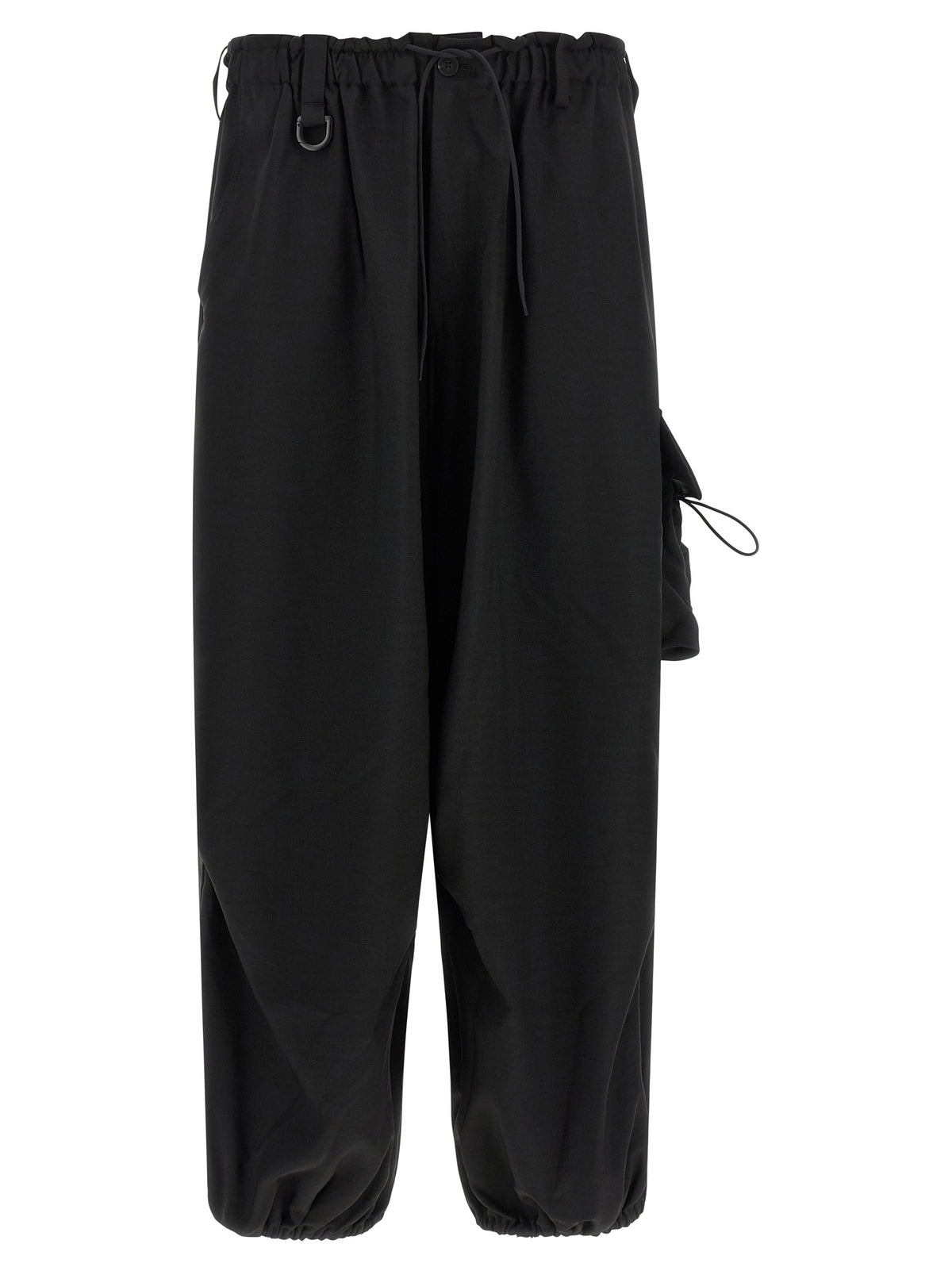 Y-3 Schwarze Cargohose aus Polyester