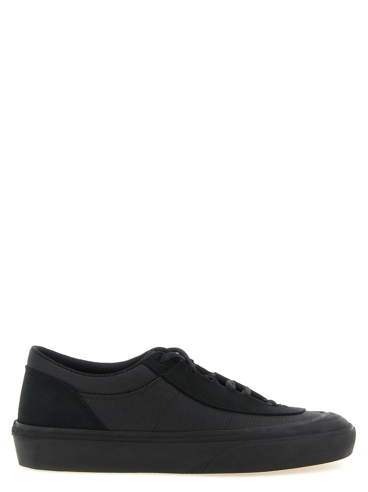 Stone Island Schwarze Low-Top-Sneaker aus Baumwolle