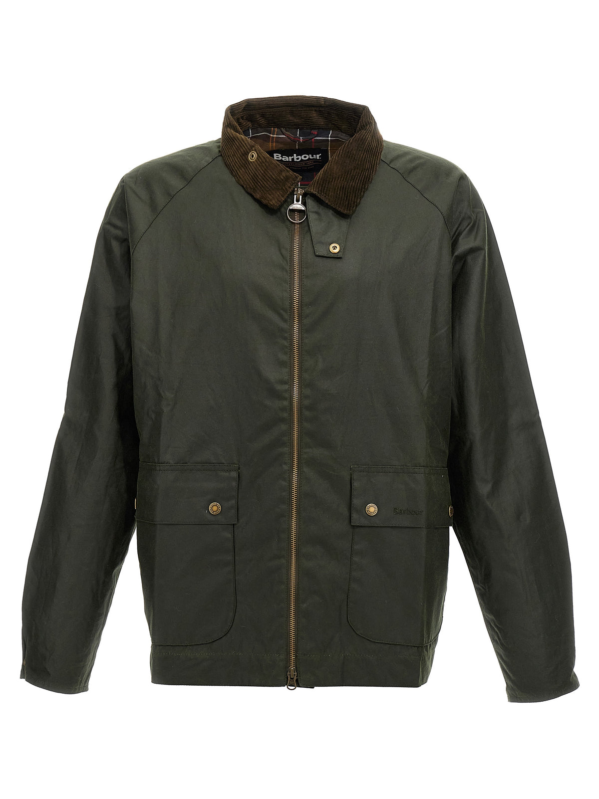 Barbour Baumwolljacke in Zweifarbenoptik