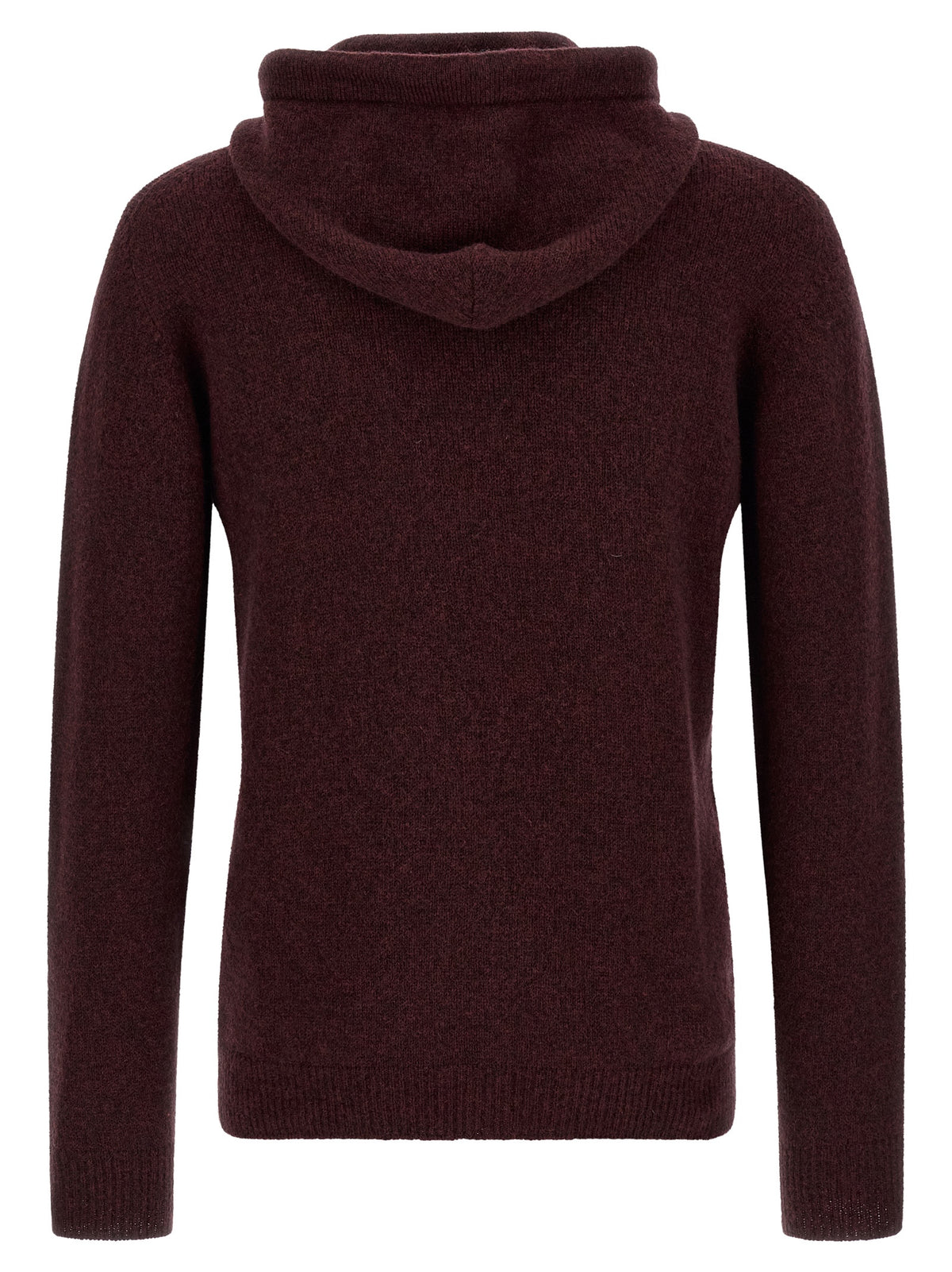 Roberto Collina Bordeaux Woll-Strickjacke