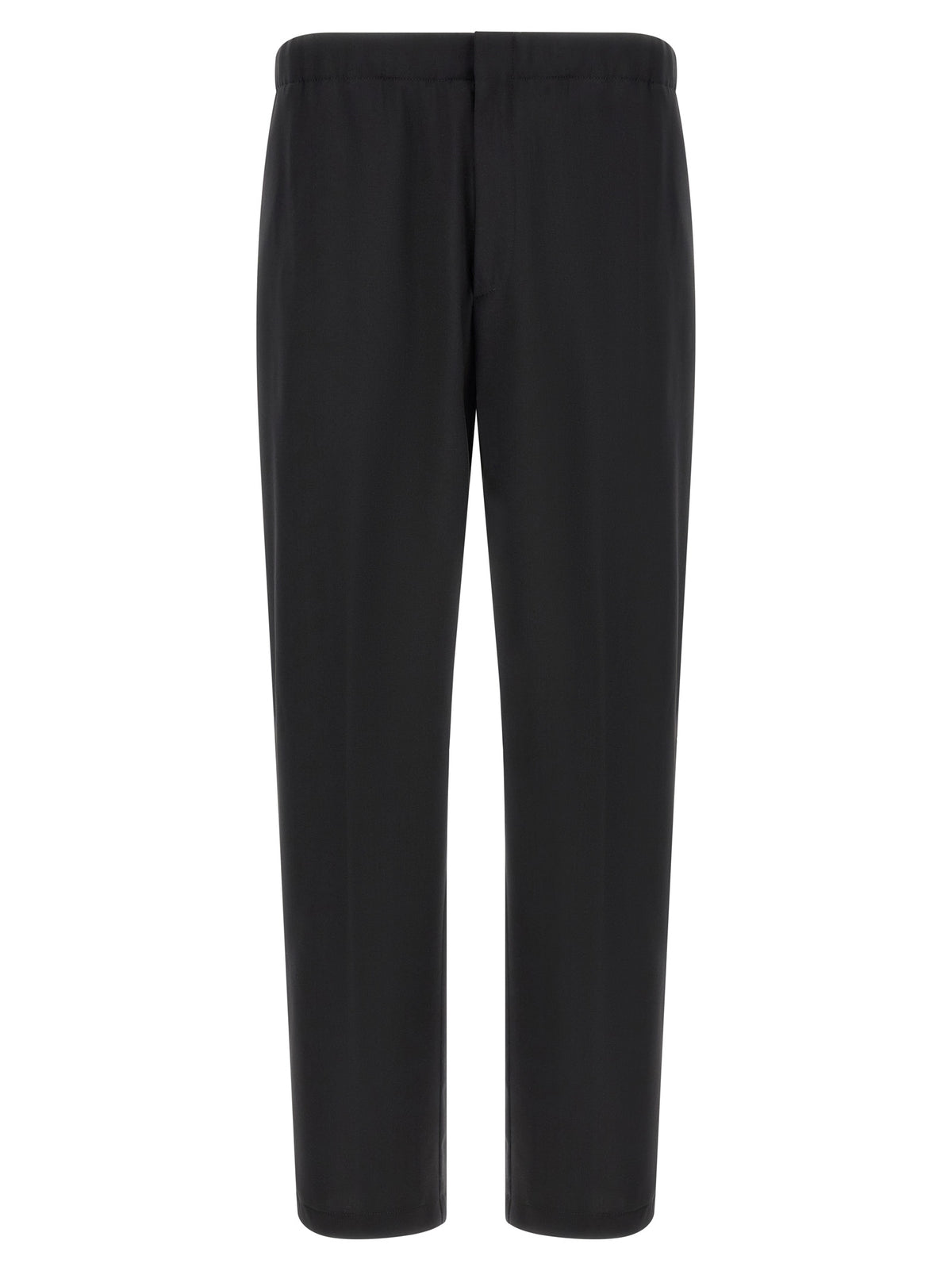 Lardini Schwarze Hose aus reiner Schurwolle