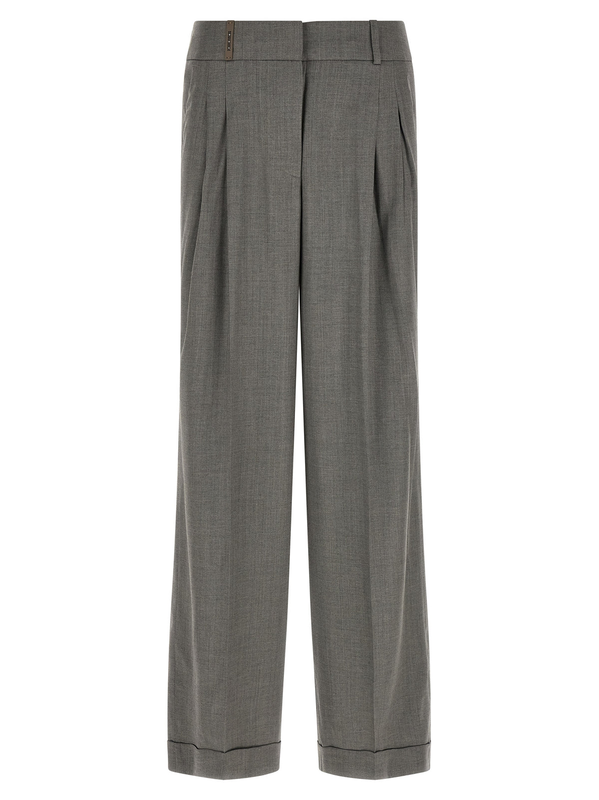 Peserico Graue Hose aus reiner Schurwolle