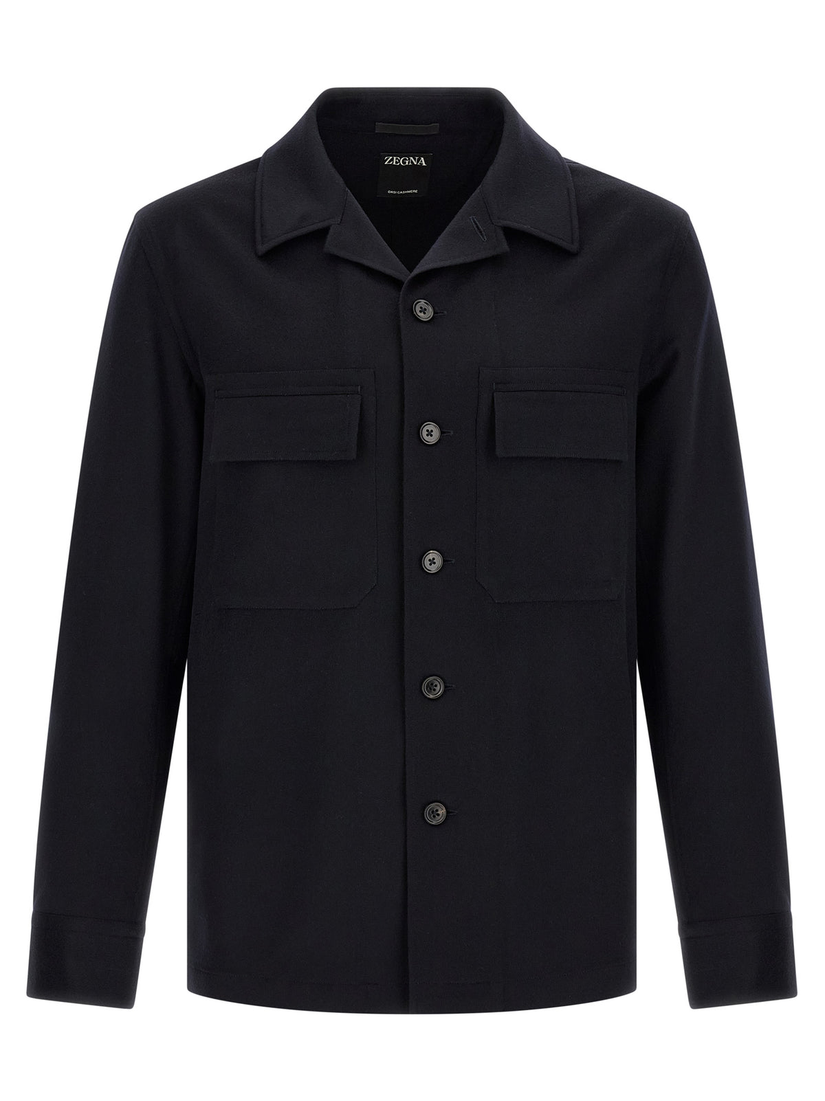 ZEGNA Blaue Wollbluse