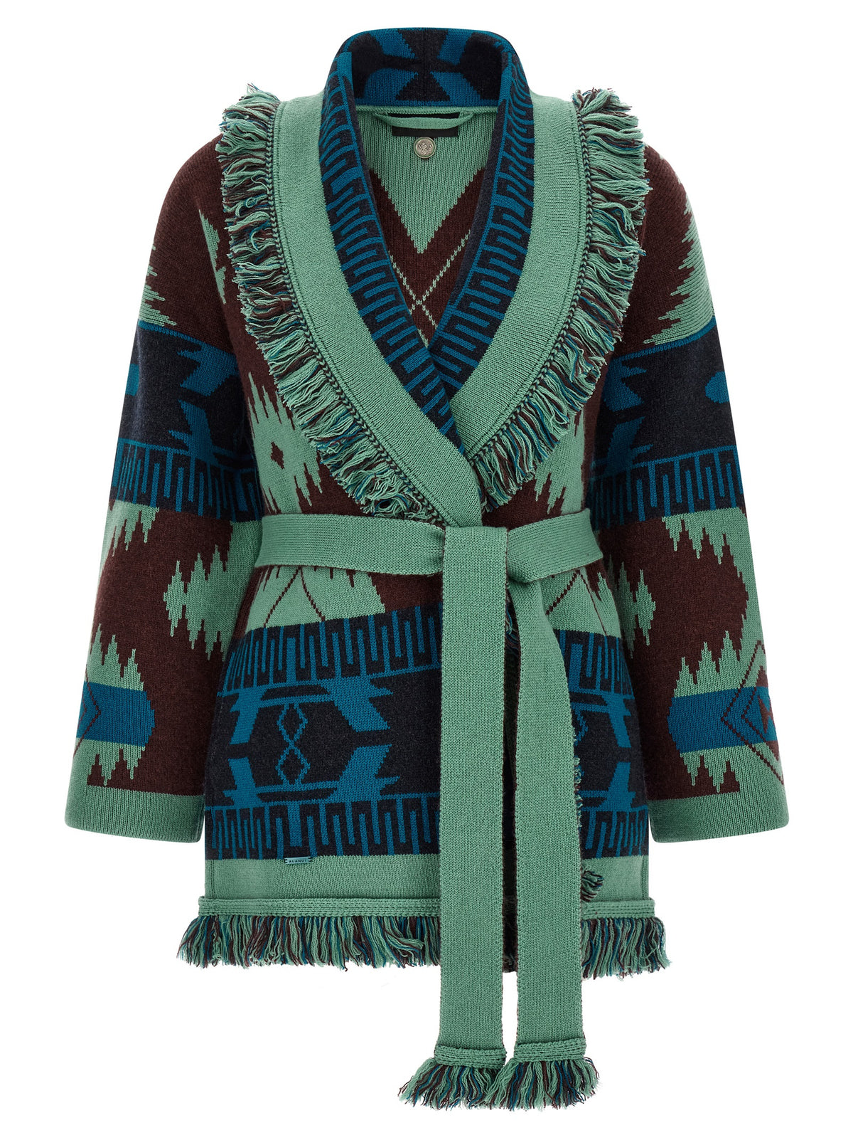 Alanui Mehrfarbige Kaschmir-Strickjacke