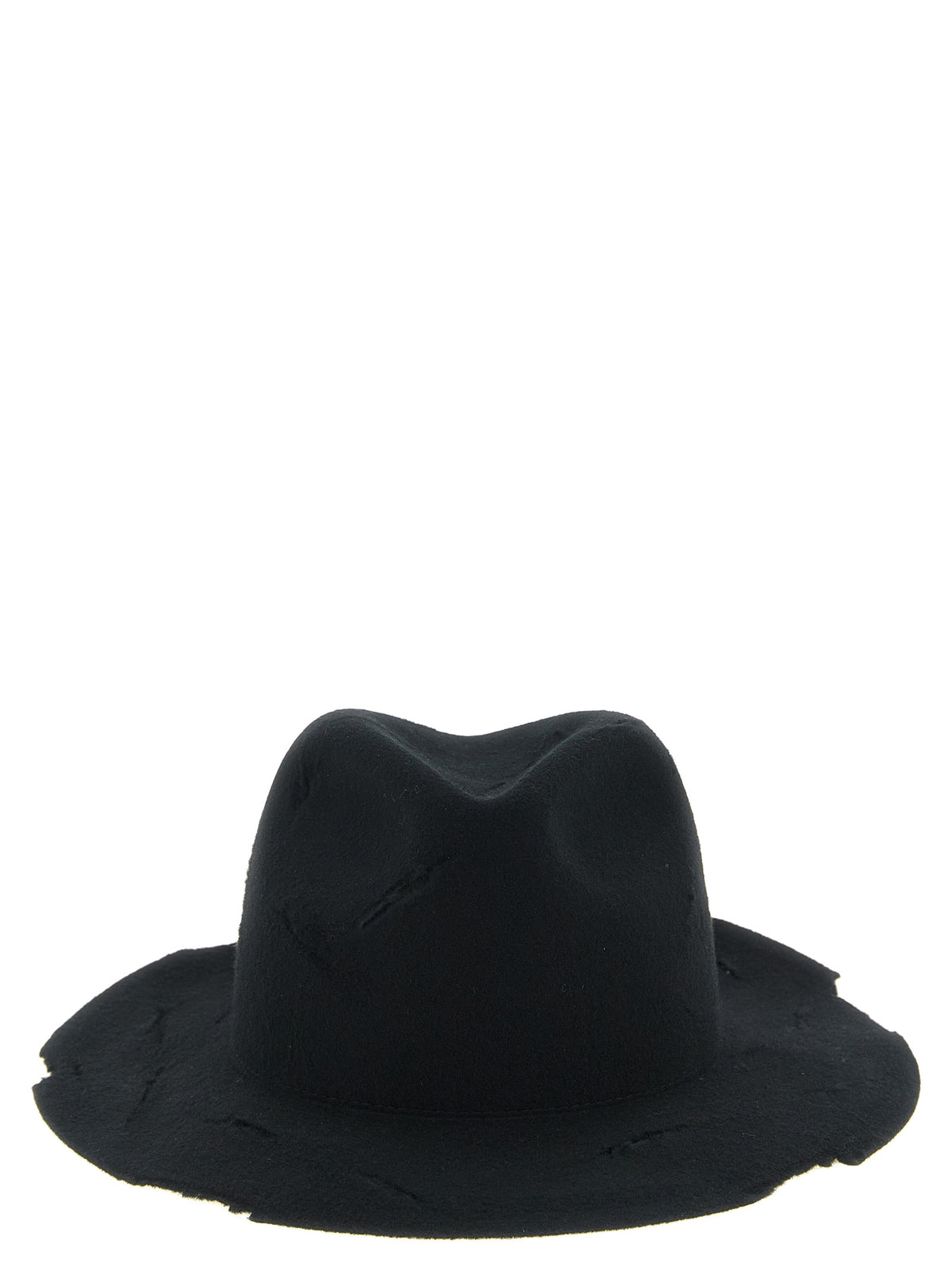 Yohji Yamamoto Schwarzer Woll-Fedora