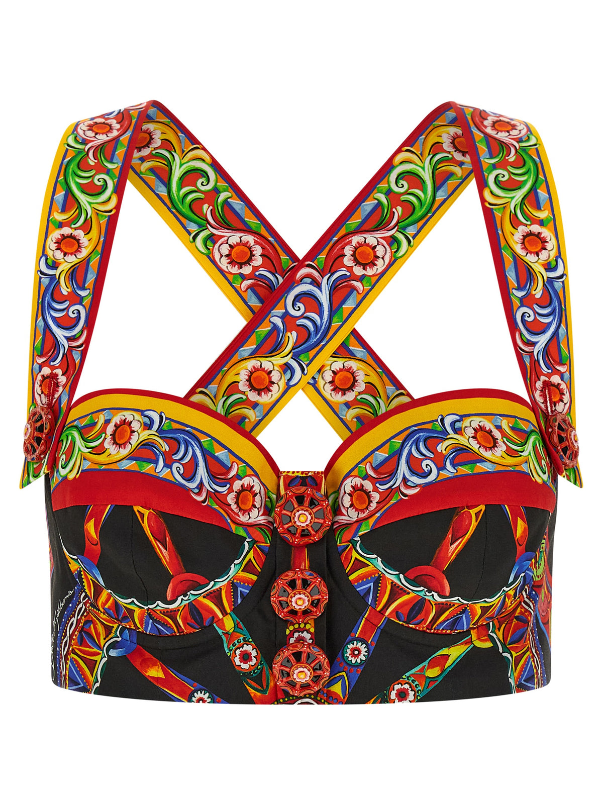 Dolce & Gabbana Mehrfarbige Baumwollbluse