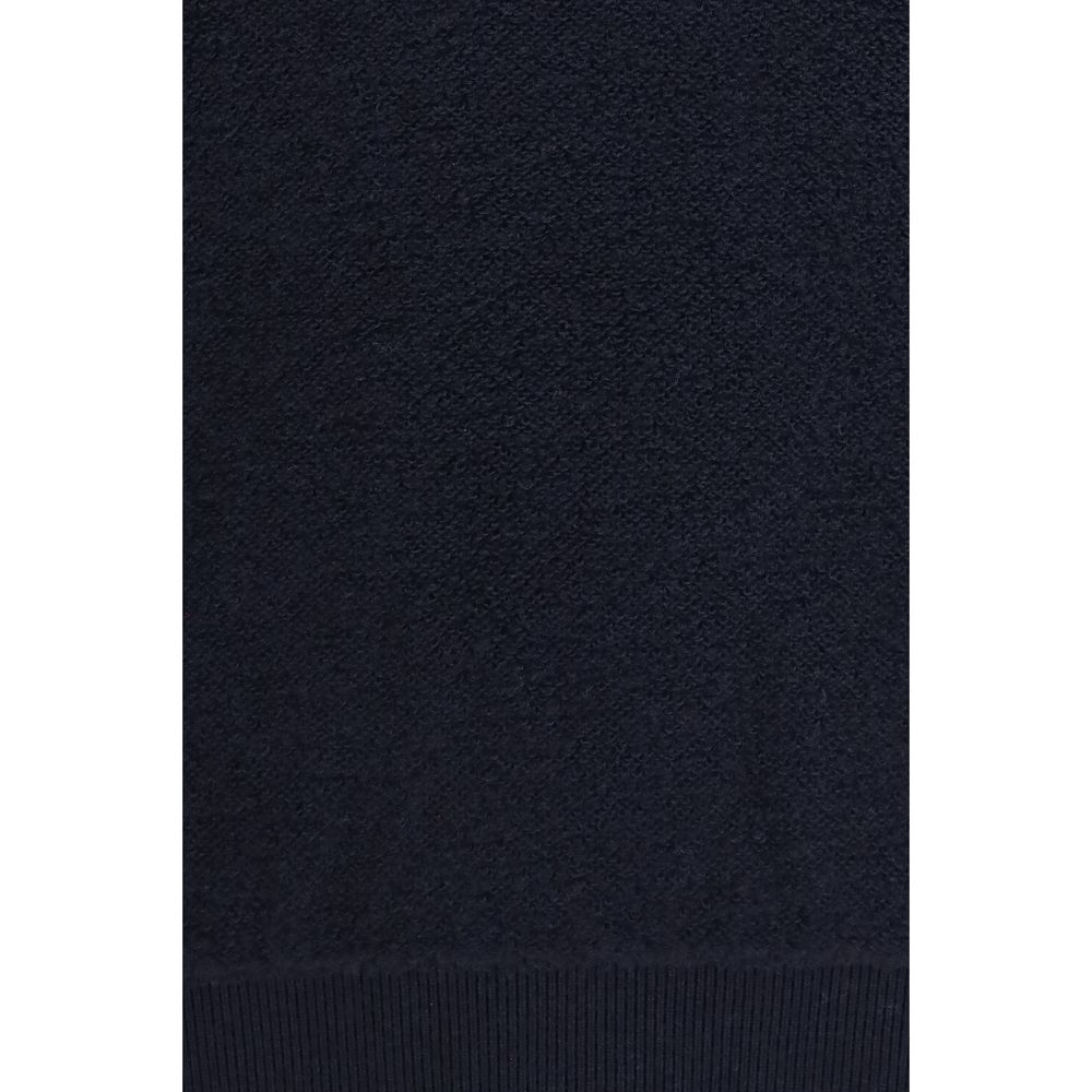 Piacenza Cashmere Blauer Wollpullover Oves Aries